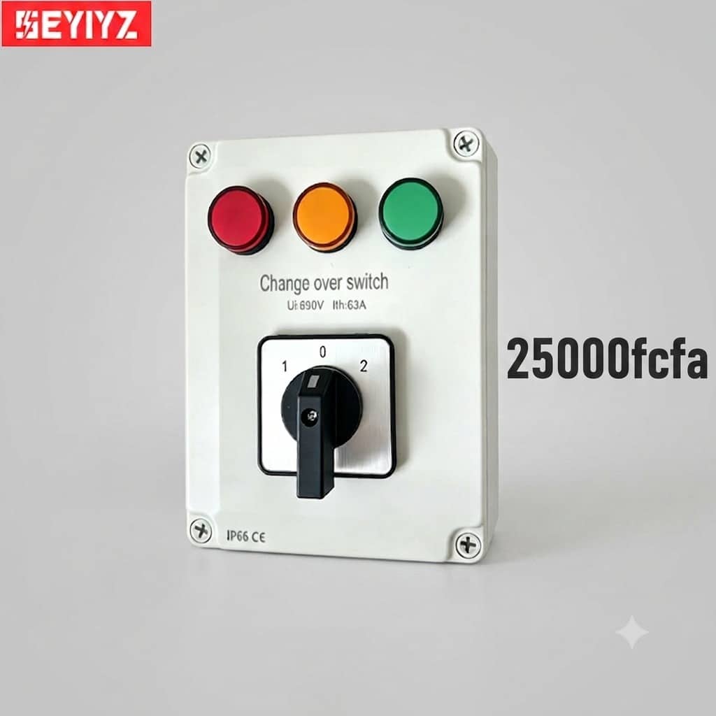 Inverseur de Source Manuel Rrvetto LW26-63A 4P 63A IP65 au Cameroun - Akwa Marketplace