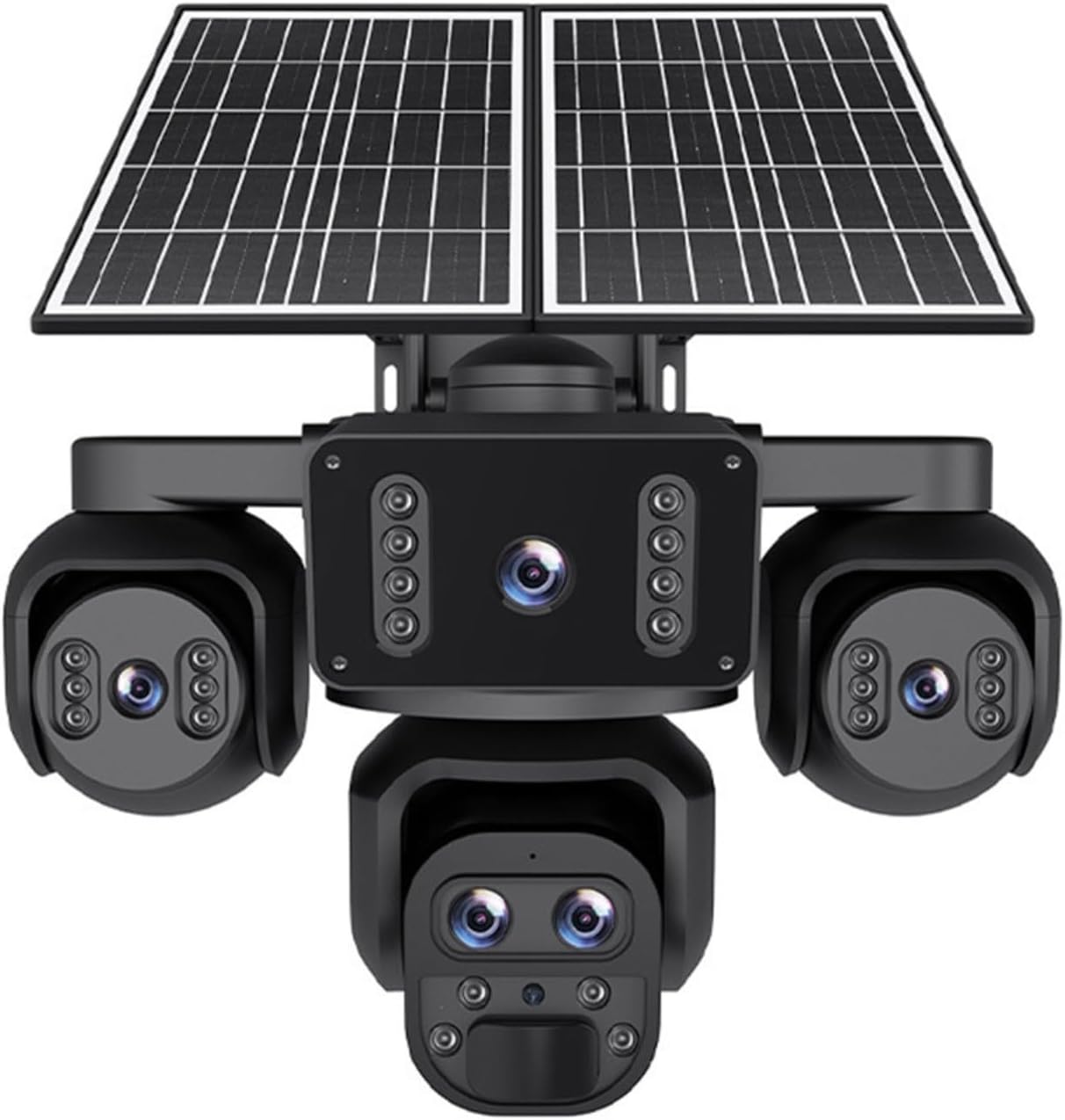 Caméra de Surveillance Solaire 4G Wi-Fi Triple Objectif 360° au Cameroun