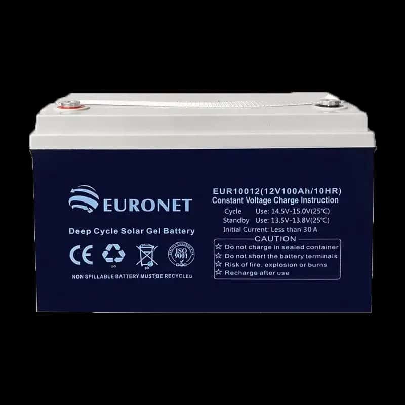 EURONET Solar Gel Battery 12V 100Ah