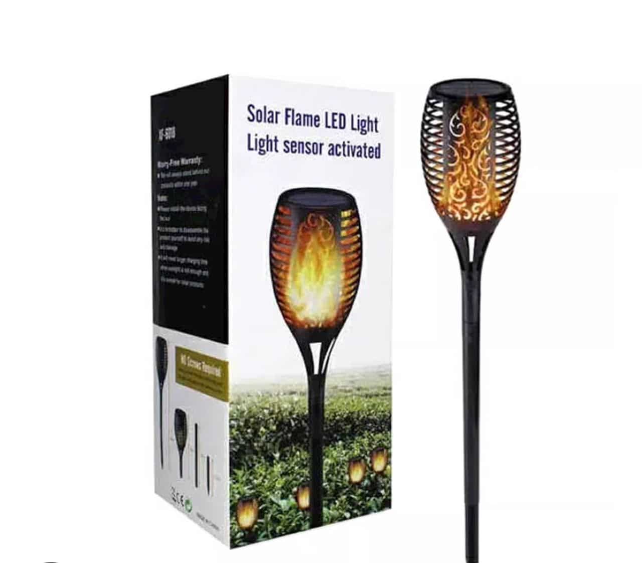 Lampe Jardin Solaire en Flamme