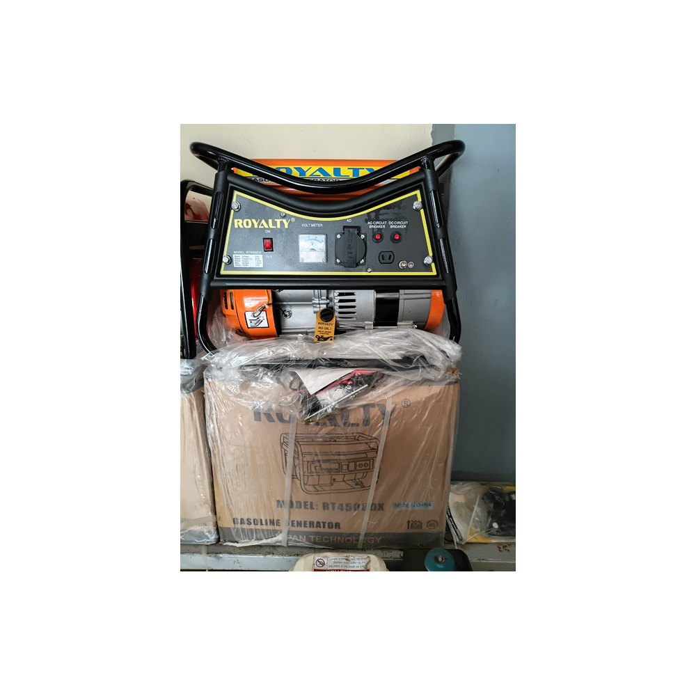 Groupe électrogène à essence Royalty - 1.5KVA - Sans clés - Monophasé - RT4500DX + 06Mois Garantie